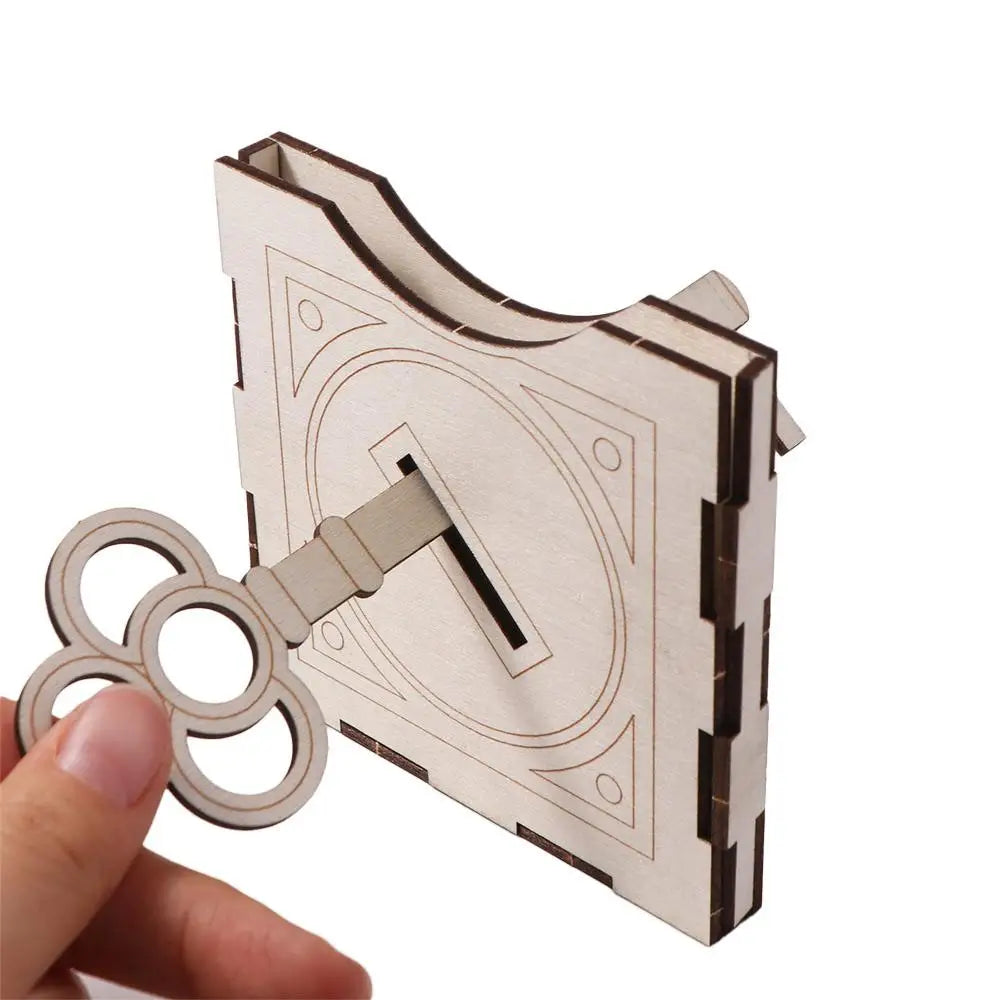Assembling Wooden DIY Magic Set Educational Wooden Finger Magic Trick Toy Classical Colorful Magic Pencil Box