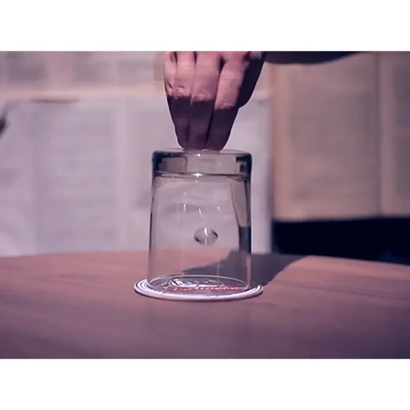 ROLLER COASTER Magic Trick Professional Coin Into Glass Cup Magician Close Up Illusions Gimmicks Mentalism Penetration Magia