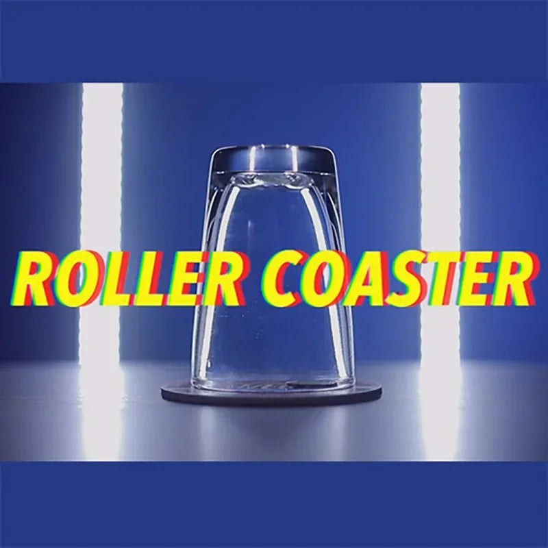 ROLLER COASTER Magic Trick Professional Coin Into Glass Cup Magician Close Up Illusions Gimmicks Mentalism Penetration Magia